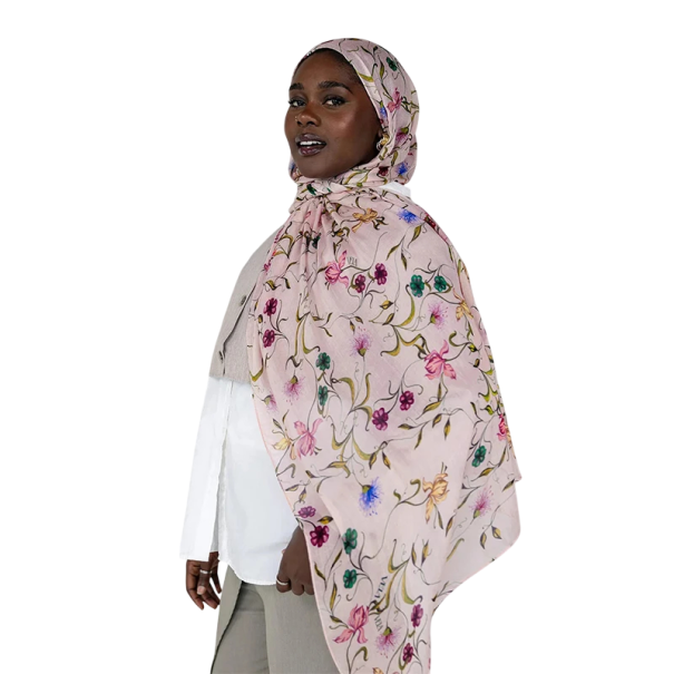 Hidjabe suave 80 x 180 cm para mulheres Lenço muçulmano leve e macio para a cabeça Estilo de festa para todo o ano Lenços e hidjabes corte normal rosa