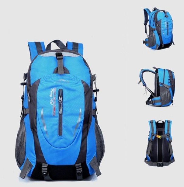 High Quality Tourist Backpack J3080 light blue