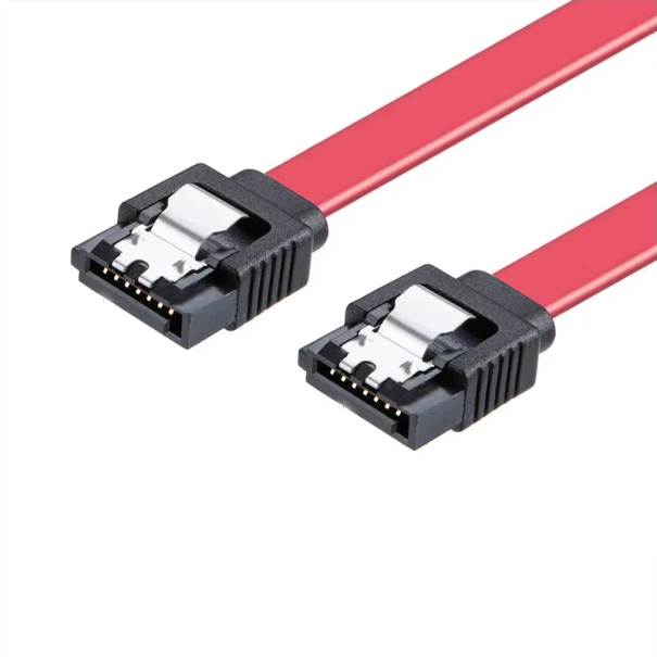 High-Speed SATA 3.0 Data Cable for Hard Drives 39 cm Transfer Speed up to 6 Gb/s Storage Connection Internal PC Cable red