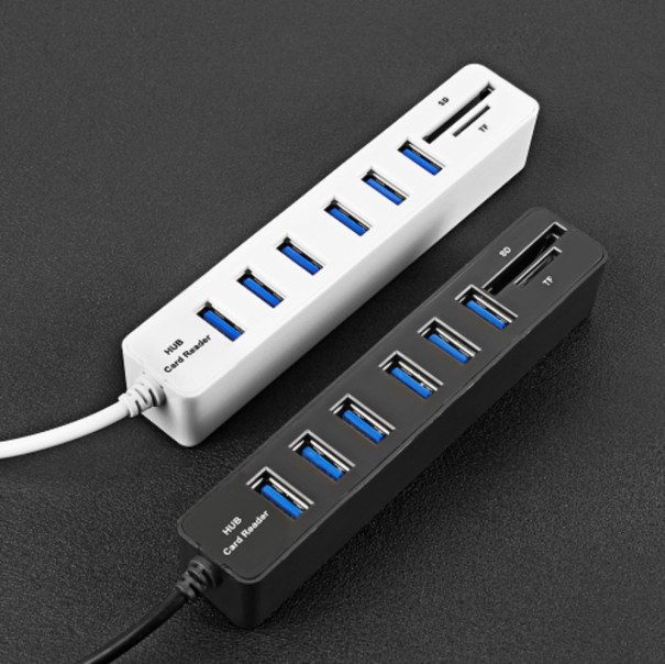 High Speed USB HUB 2 i 1 SD-kortläsare J1641