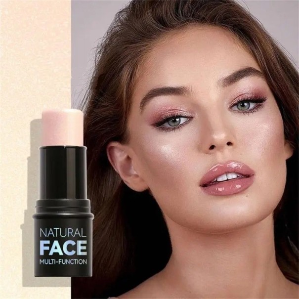 Highlighter Stick, glitrende blush stick, konturerende stick, highlighter stick til ansigtet, highlighter til kinden, bronzer, naturlig ansigtslysnende lysnende creme Pearlesce Gold