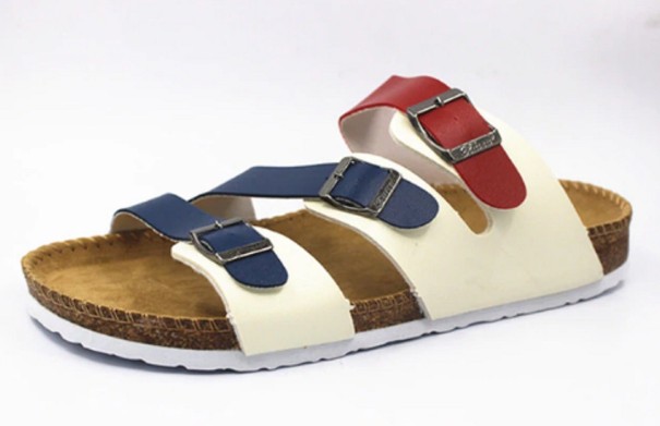 Hihnoilla varustetut tohvelit monivärinen 37