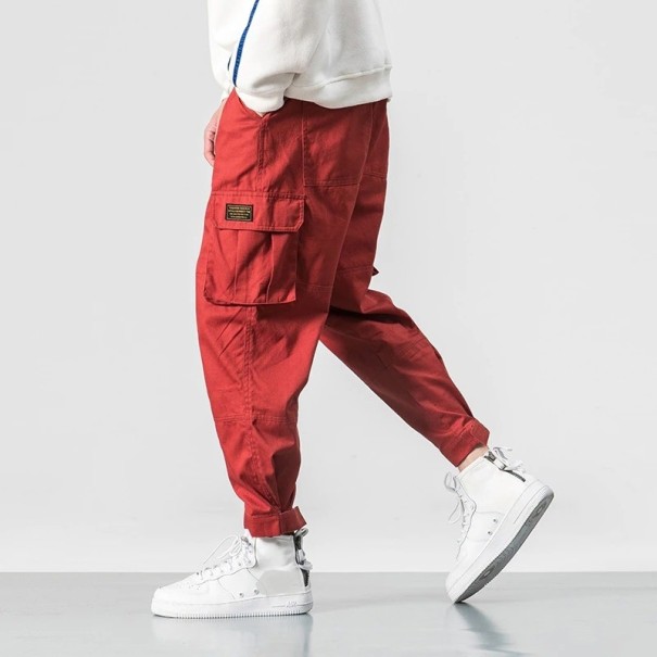 Hip-Hop-Hose für Herren F1413 rot S