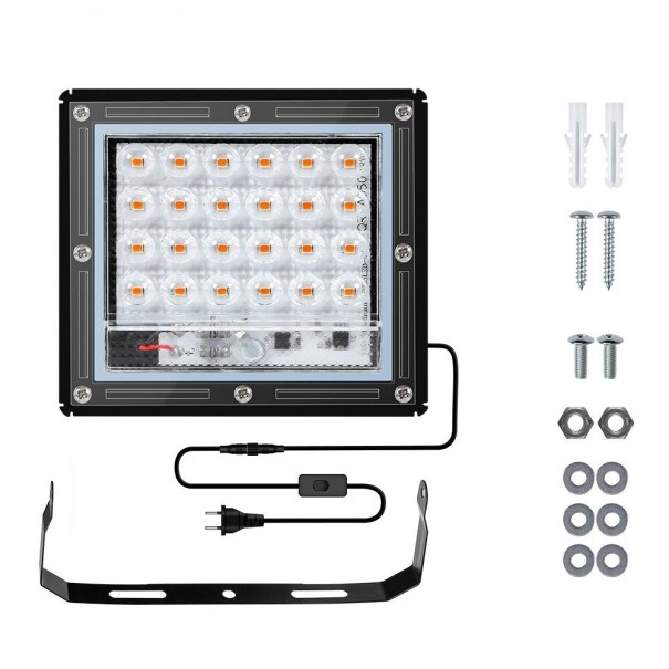 Hjemmedyrkningsbelysning 24 LED 25 W 1