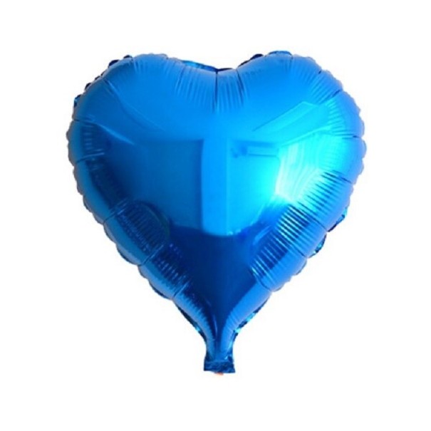 Hjerteformet ballon blå