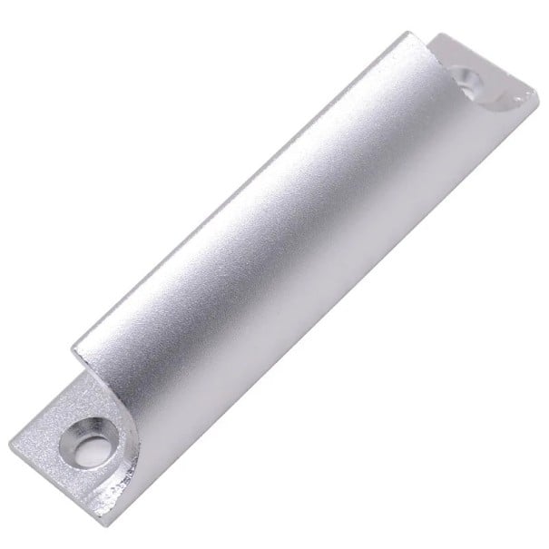 Hliníkové madlo na dveře a okno 90 x 30 mm černý úchyt se 2 otvory pro balkonové dveře branku posuvné dveře a nábytek stříbrná