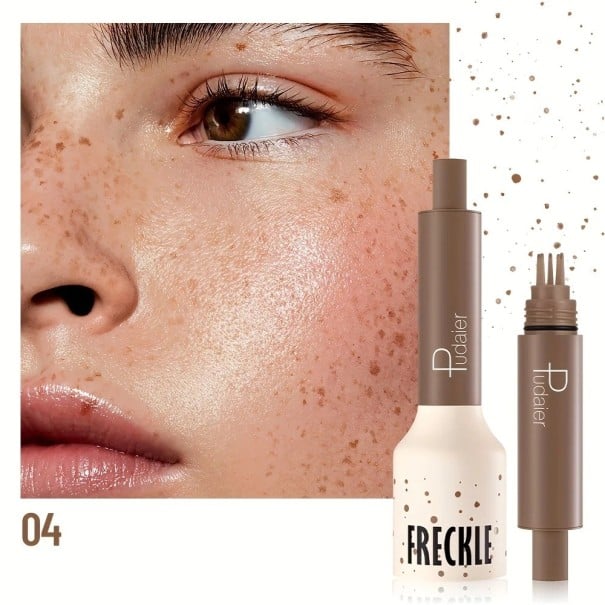 Hnědý razítkový aplikátor na pihy s 5-bodovou špičkou 1,2 ml 9,1 x 2,6 cm pro přirozené umělé pihy a opálený vzhled obličeje 4