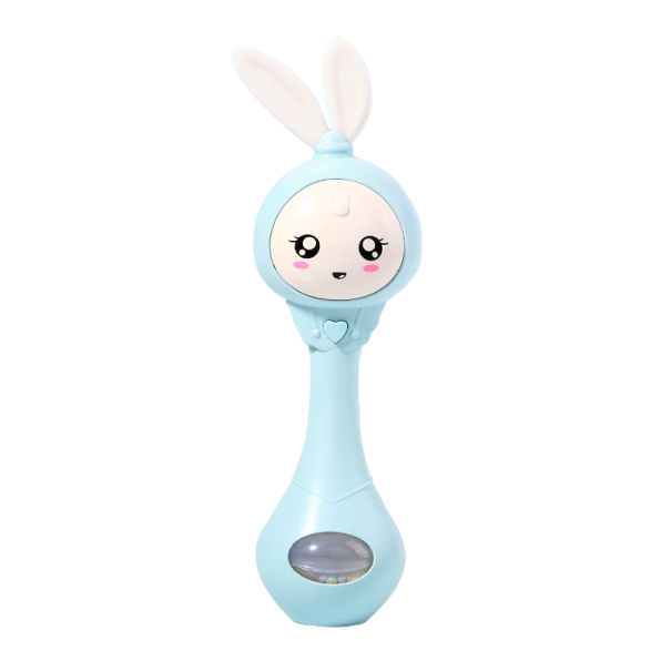 Hochet lapin bleu