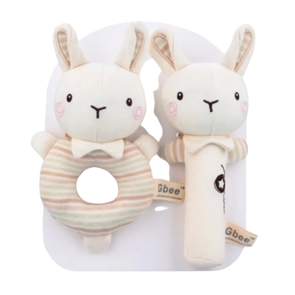 Hochets en peluche pour bébé 2 pièces 1