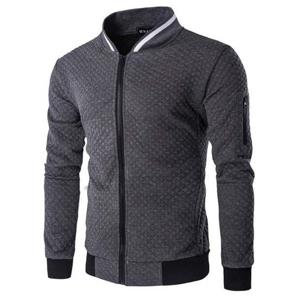 Hochwertige Herrenjacke J2911 dunkelgrau S