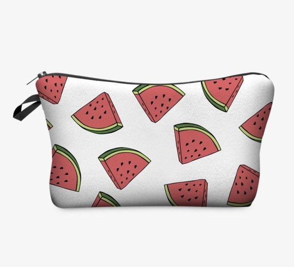 Hochwertige Kosmetiktasche mit Wassermelonen-Aufdruck 1