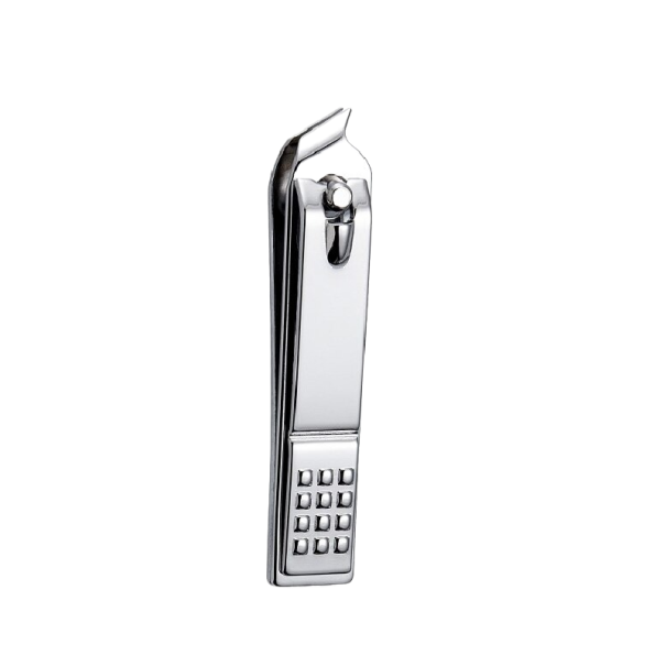 Hoekige nagelknipper zilver