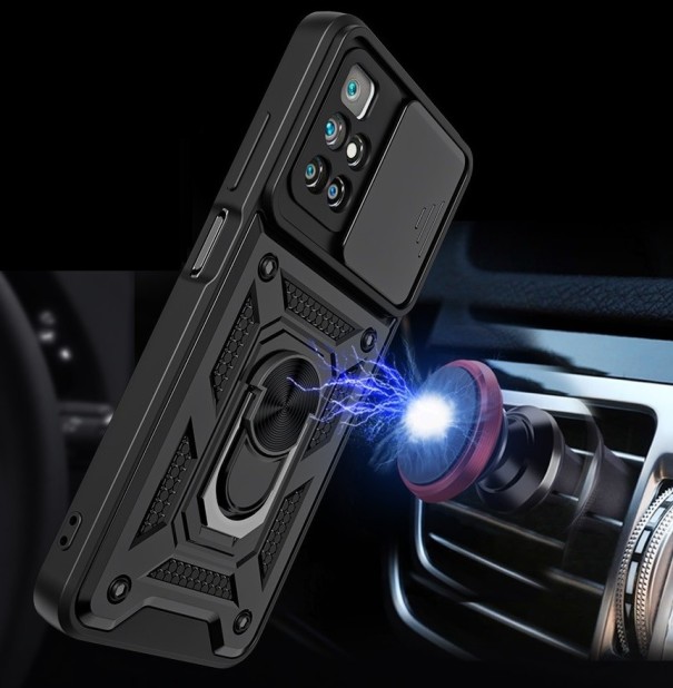 Hoesje met magneet en camerabescherming voor POCO X3 NFC