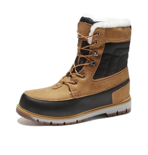 Hohe Winterstiefel für Herren mit Fell J1536 braun 40