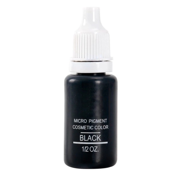 Højkvalitets semi-permanent tatoveringsblæk Farvet blæk til tatoveringer og permanent makeup Tatoveringsblæk til midlertidige tatoveringer og makeup 15 ml Black