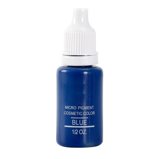 Højkvalitets semi-permanent tatoveringsblæk Farvet blæk til tatoveringer og permanent makeup Tatoveringsblæk til midlertidige tatoveringer og makeup 15 ml Blue