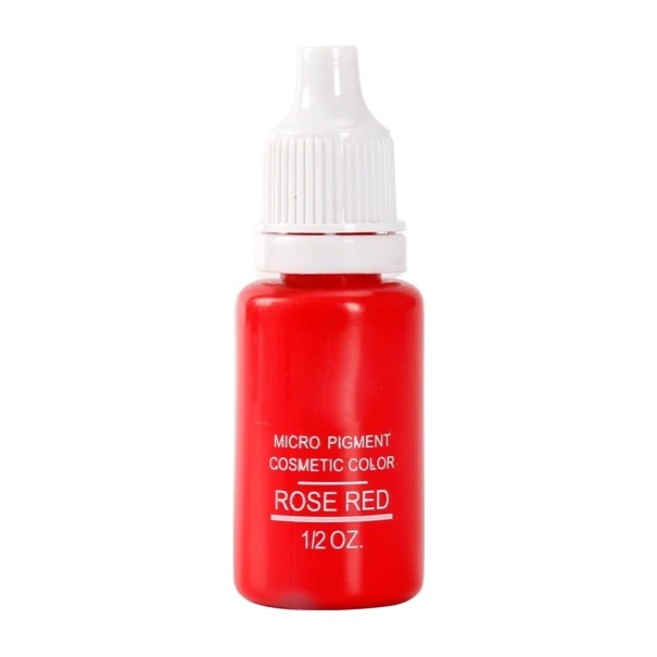 Højkvalitets semi-permanent tatoveringsblæk Farvet blæk til tatoveringer og permanent makeup Tatoveringsblæk til midlertidige tatoveringer og makeup 15 ml Rose Red