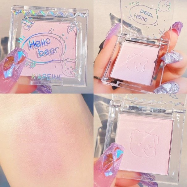 Højpigmenteret blush Langvarig mat pudderblush Blueberry