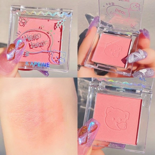 Højpigmenteret blush Langvarig mat pudderblush Rose hawthorn