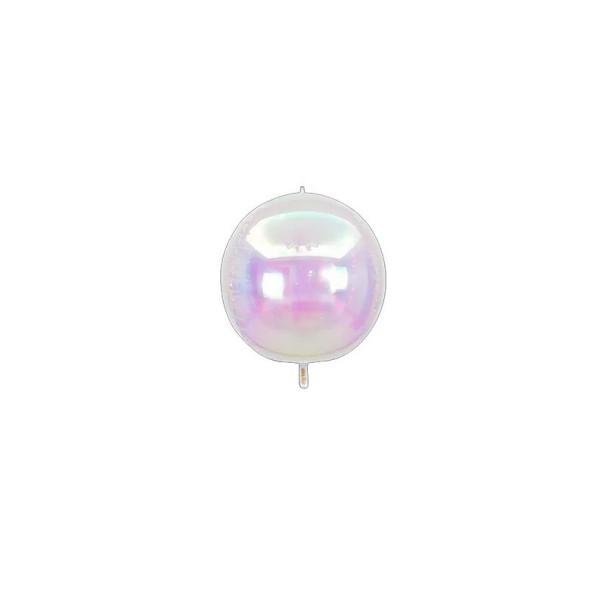 Holographic Foil Balloon Round Shiny Decorative Balloon 81 cm Iridescent Transparent Balloon Party Decoration for Celebrations and Decoration 1