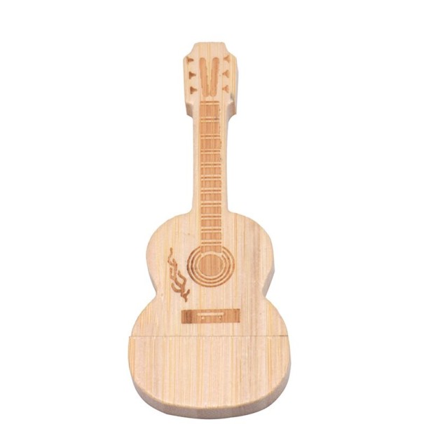 Holzgitarre mit USB-Stick 64GB 2