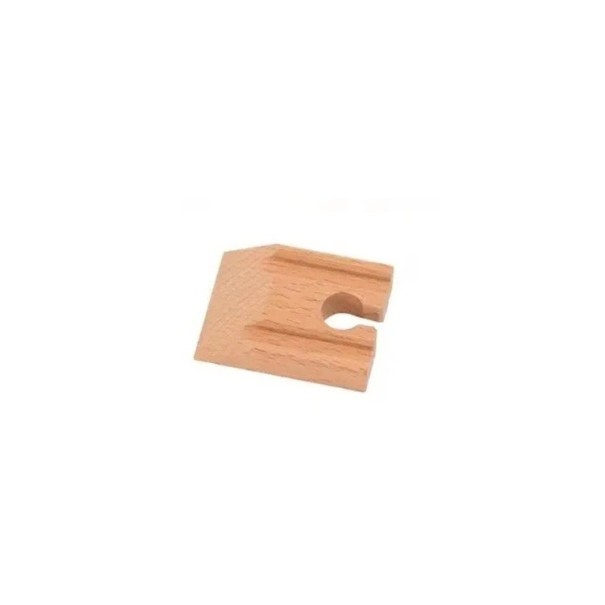 Holzgleisverbinder 5,3 x 4 x 1,2 cm Startverbinder zur Erweiterung der Eisenbahn Kompatibles Teil zur Verbindung von Gleisen Ergänzungselement zur Holzeisenbahn