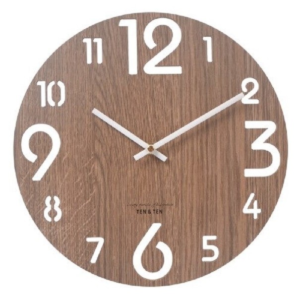 Holzwanduhr 10