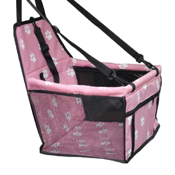 Hondenautostoel 42 x 33 x 24 cm roze