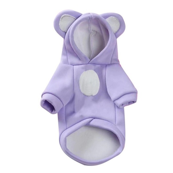 Hondenkleding - teddybeer paars XS