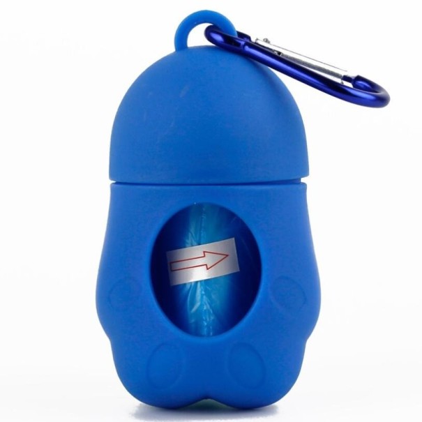 Hondenpoepzakjeshouder in de vorm van een poot blauw