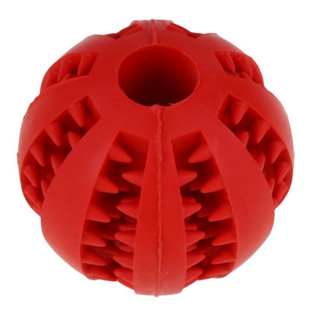 Hondensnoepjesbal rood 7 cm