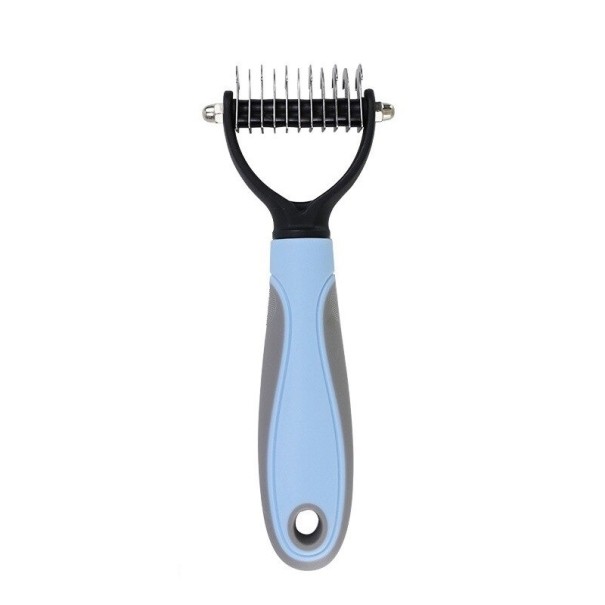 Hondentrimborstel blauw