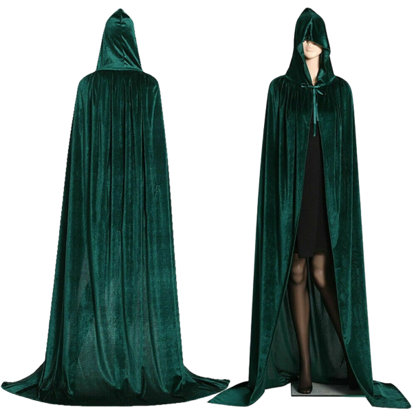 Hooded mantel kostym
