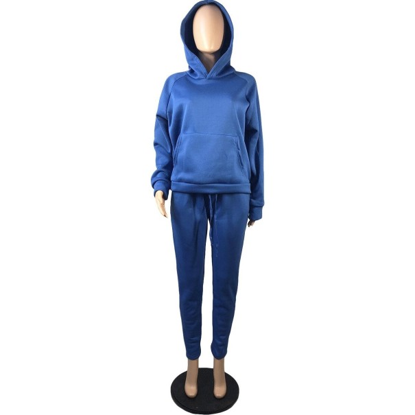 Hoodie und Jogginghose für Damen B889 blau L