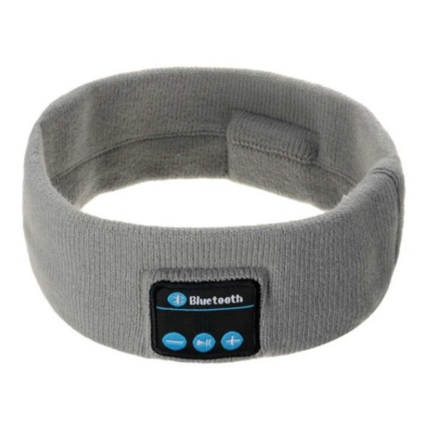 Hoofdband met koptelefoon lichtgrijs