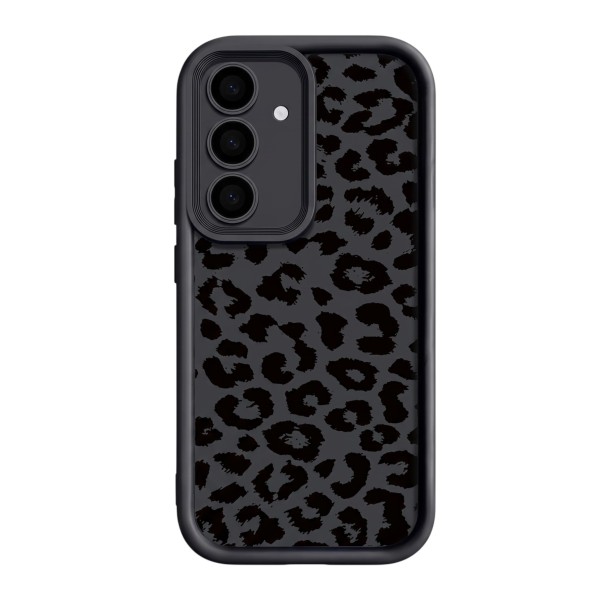 Hoofdeksel voor Samsung Galaxy S24+ Met een luipaardpatroon Siliconen telefoonhoesje Telefoonhoes voor Samsung S24 Plus Achterkant zwart