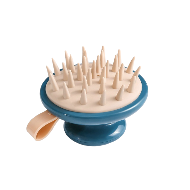Hoofdmassageborstel T949 donkerblauw
