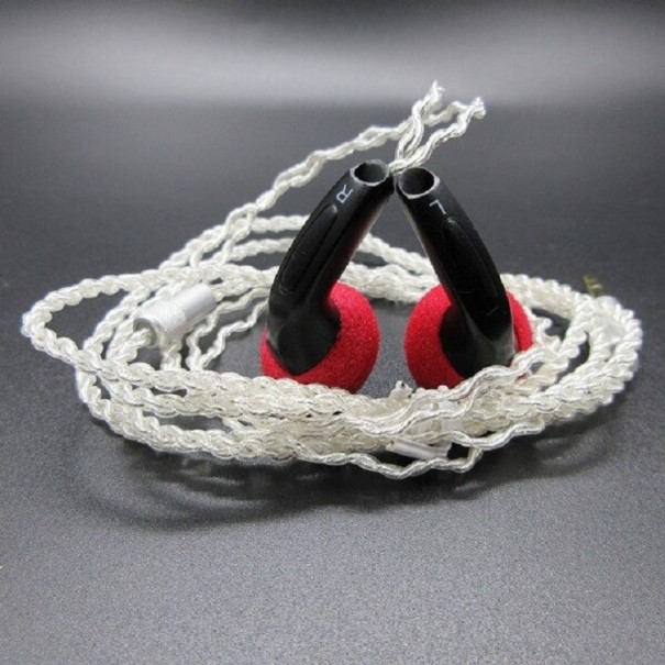 Hoofdtelefoon met gevlochten kabel K1925 wit