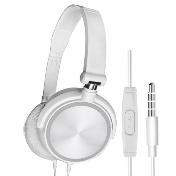 Hoofdtelefoon met microfoon K1698 wit