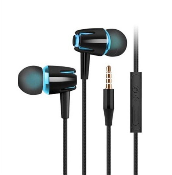 Hoofdtelefoon met microfoon K1812 blauw 1