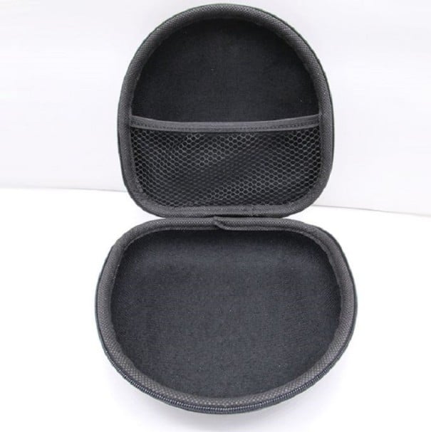 Hoofdtelefoonbox Stevige rits hoes met netvak in de deksel Bescherming van hoofdtelefoons tijdens vervoer en reizen 16,5 x 16 x 6,5 cm 1