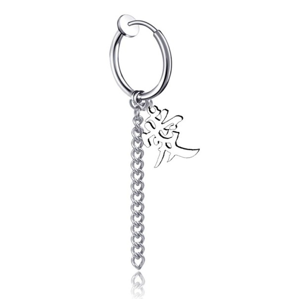 Hoop Earring with Pendant G2524 1