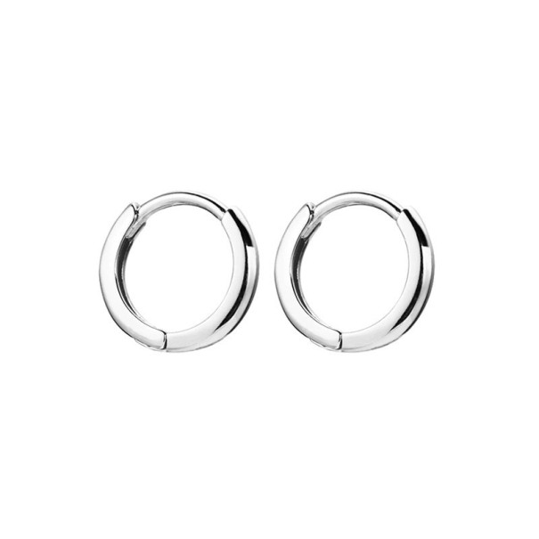 Hoop örhängen G2481 silver 8 mm