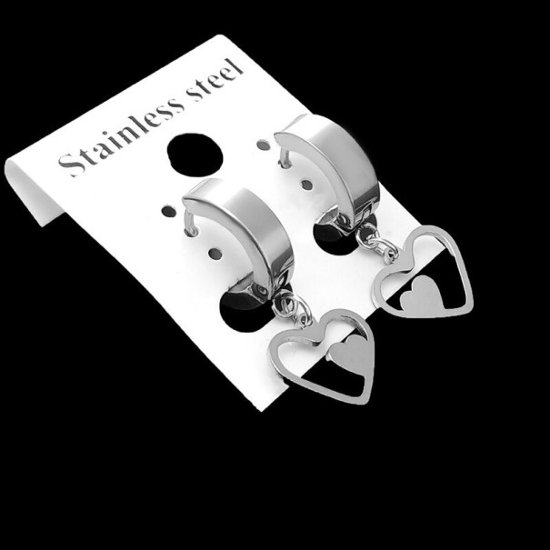 Hoop örhängen med hänge G2496 23