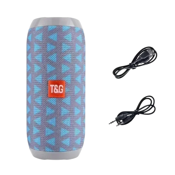 Hordozható Bluetooth hangszóró 25W IPX5 vízálló mélynyomó FM rádió TWS TF kártya USB AUX 3D sztereó 10 órás akkumulátor-üzemidő 1200mAh kültéri használatra alkalmas világoskék