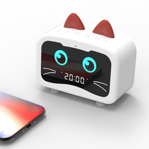 Horloge LED pour enfants blanc