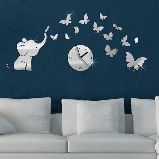 Horloge murale autocollante G2116 doré