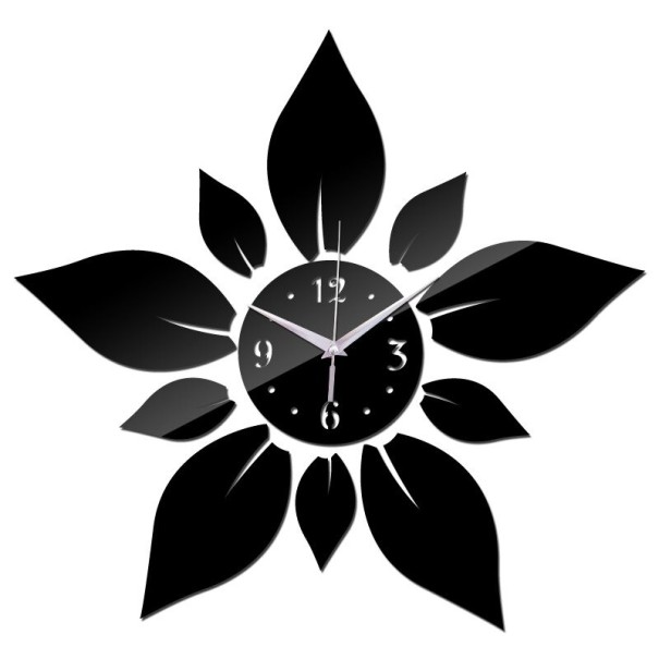 Horloge murale autocollante G2154 noir