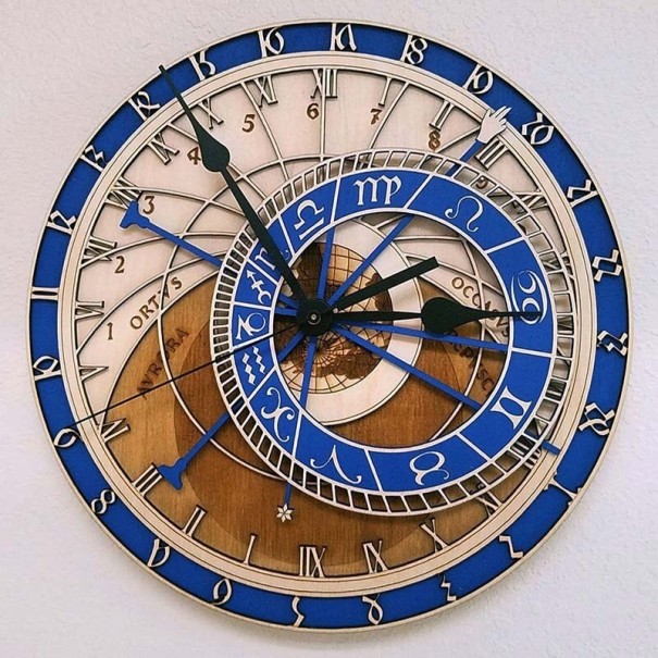 Horloge murale G2147 bleu