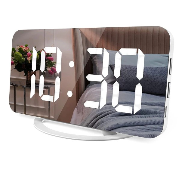 Horloge numérique G1710 blanc
